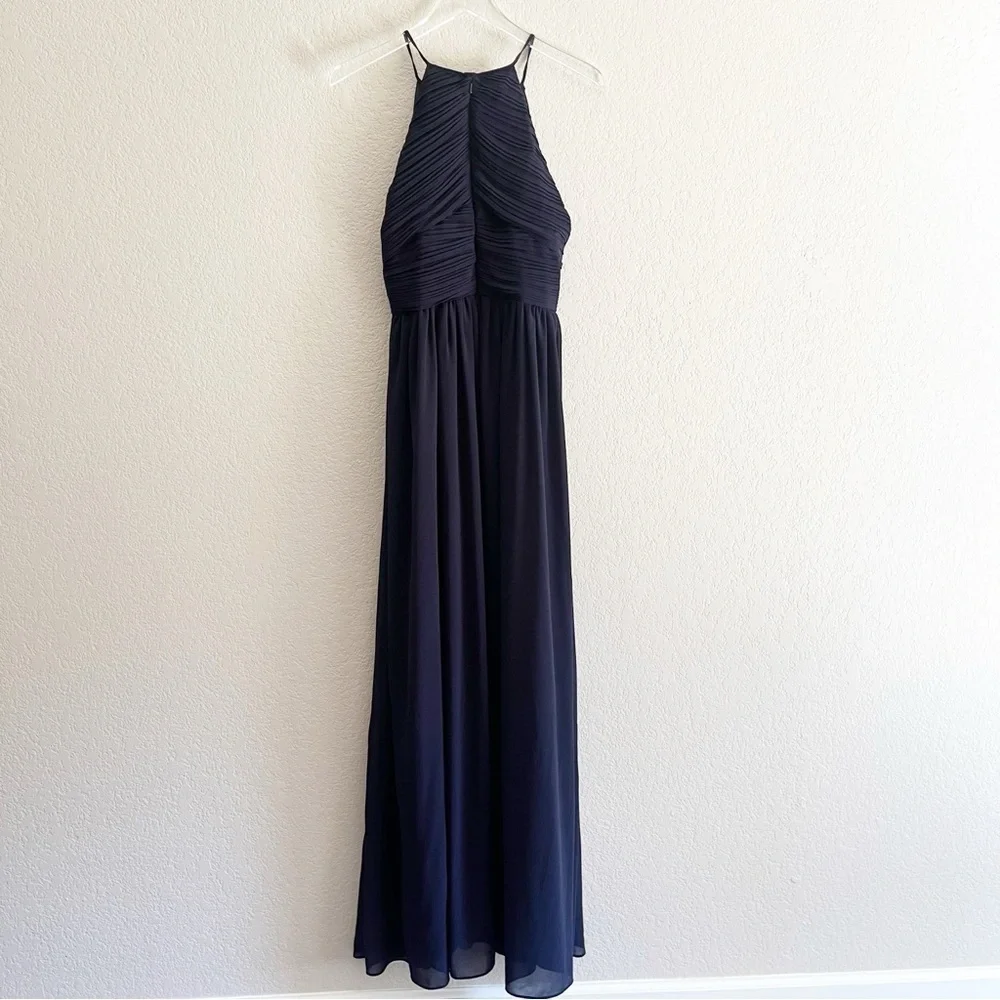 ANTHROPOLOGIE BHLDN Madrie Maxi Dress in Midnight Size 12 - Picture 9 of 15